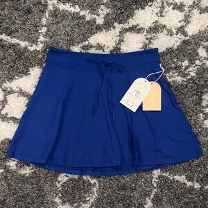 NWT Blogilates Popflex Royal Blue Trailblazer Slit Skort